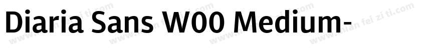 Diaria Sans W00 Medium字体转换